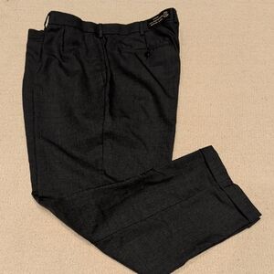 Louis Raphael Charcoal Wool Trousers